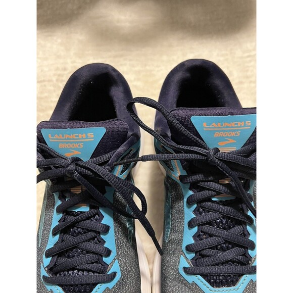Brooks Launch 5 Womens Gray Blue Purple Running Training Shoes Size 10 - Picture 7 of 11